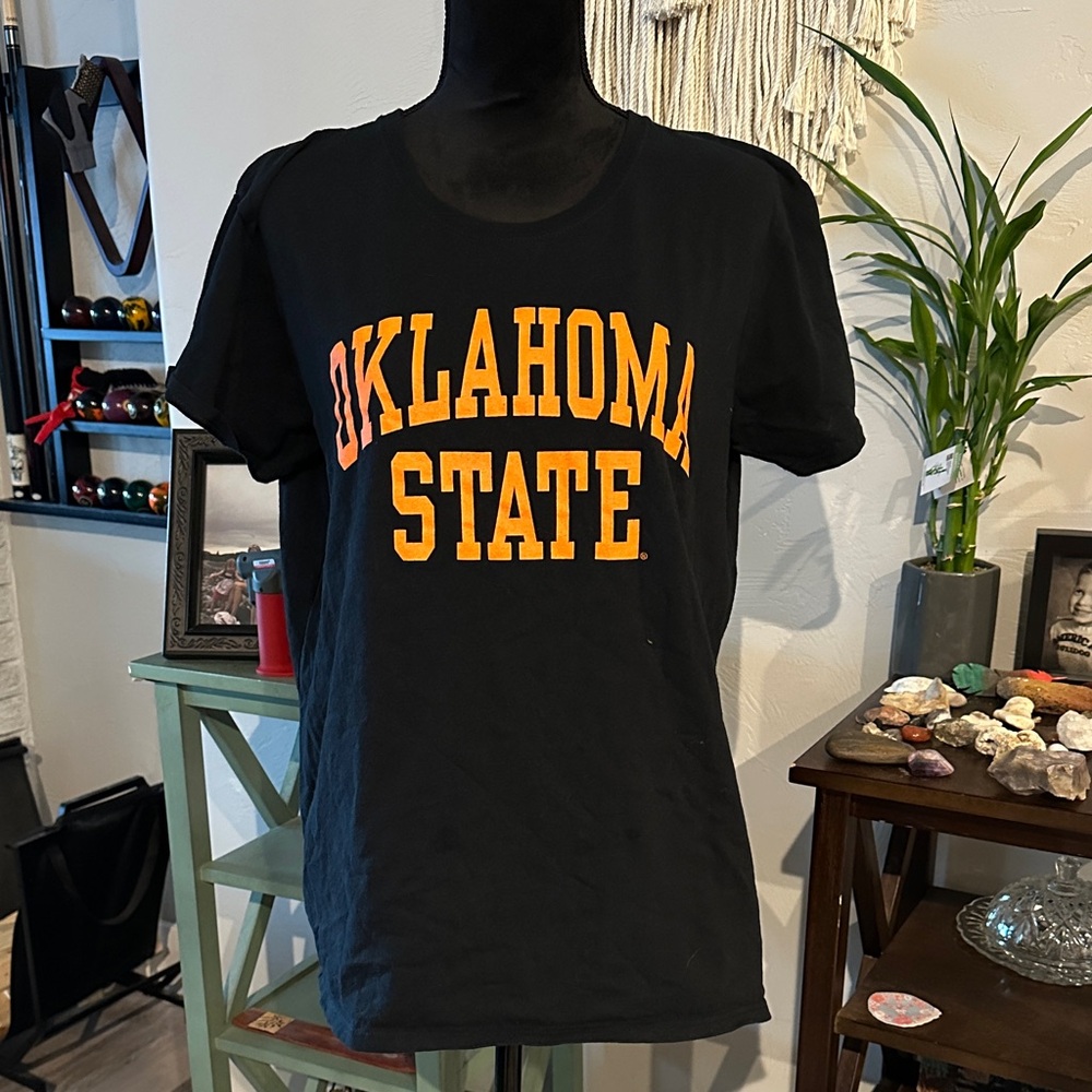 Fanatics Black Oklahoma State Short Sleeve Tee